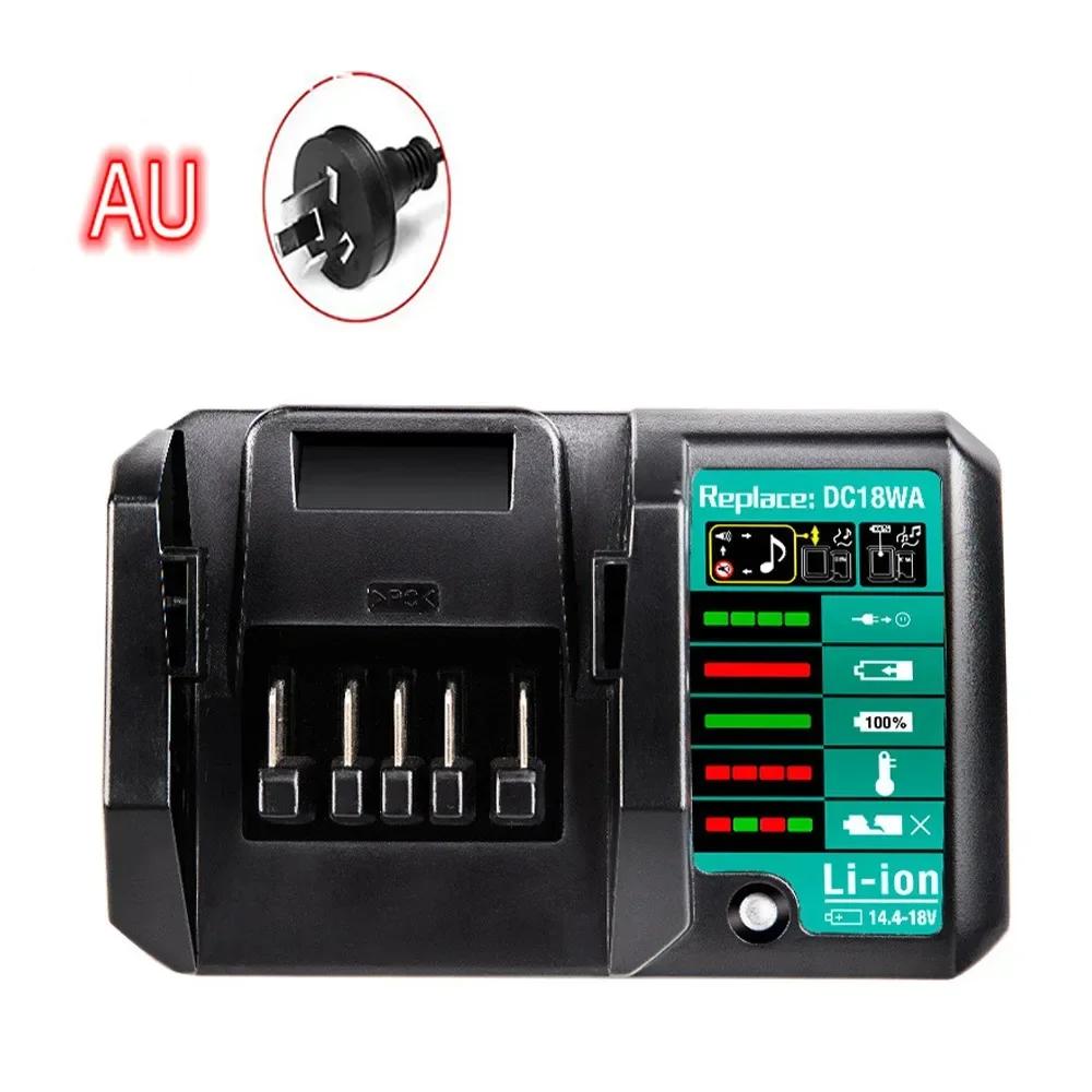 DC18WA Fast Lithium Charger for Makita 14.4V-18V BL1813G BL1811G DC18SG DC1851 BL1415G Li-ion Battery Power Tools