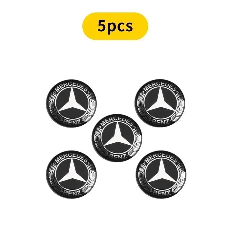 Car Key Logo Sticker Emblem Badge Aluminum DIY For Mercedes Benz A B C E S M Class AMG CLA CLS W212 W213 W204 W205 W176 W210 HV6