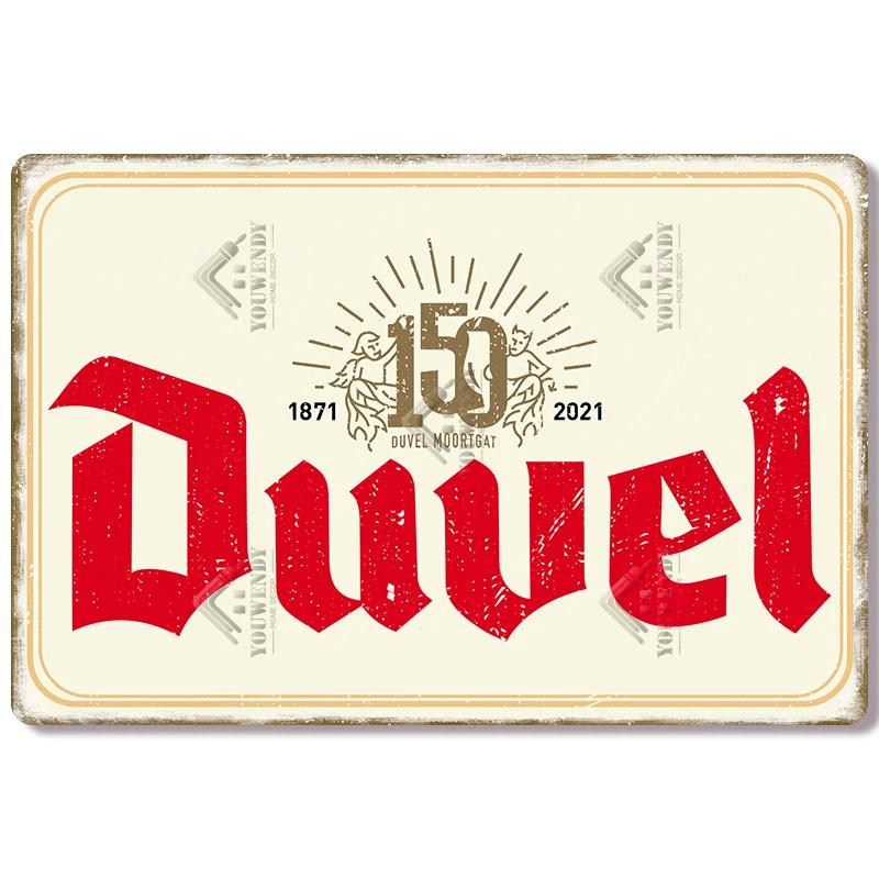 Metal Tin Sign Poster for Pub, Bar, Man Cave, Club, Wall Decoration, Vintage, Belgium, Beer Brand, Decorative Plaque, 20x30cm