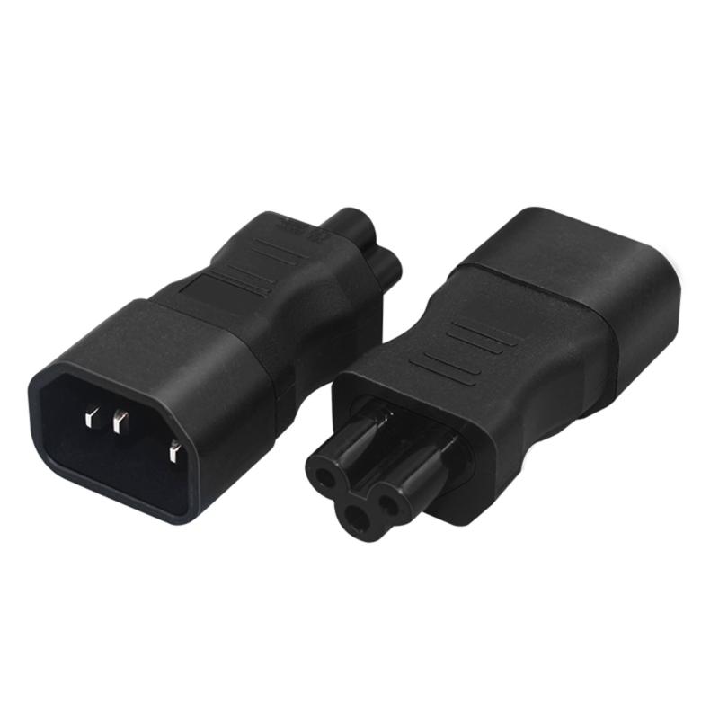 IEC320 C14 to C5 Power Conversion Plugs Adapter Blossom Shape C14 Male to C5 Female Power Expansion Adapter
