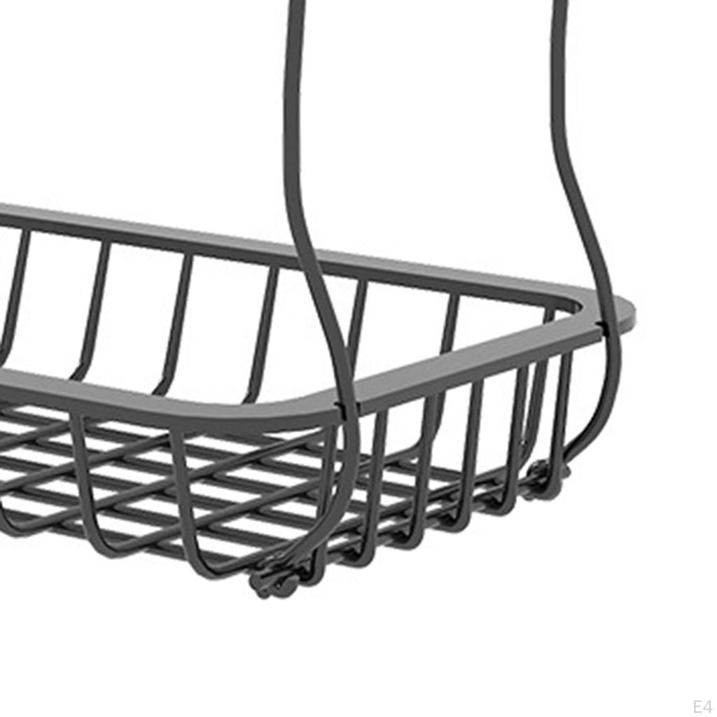 2 Tier Countertop Fruit Basket Bowl Stand for Kitchen