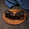 PCS Carved Home Decor Micro Landscape Elephant Statue Natural Wood Miniature Craft Animal Figurines