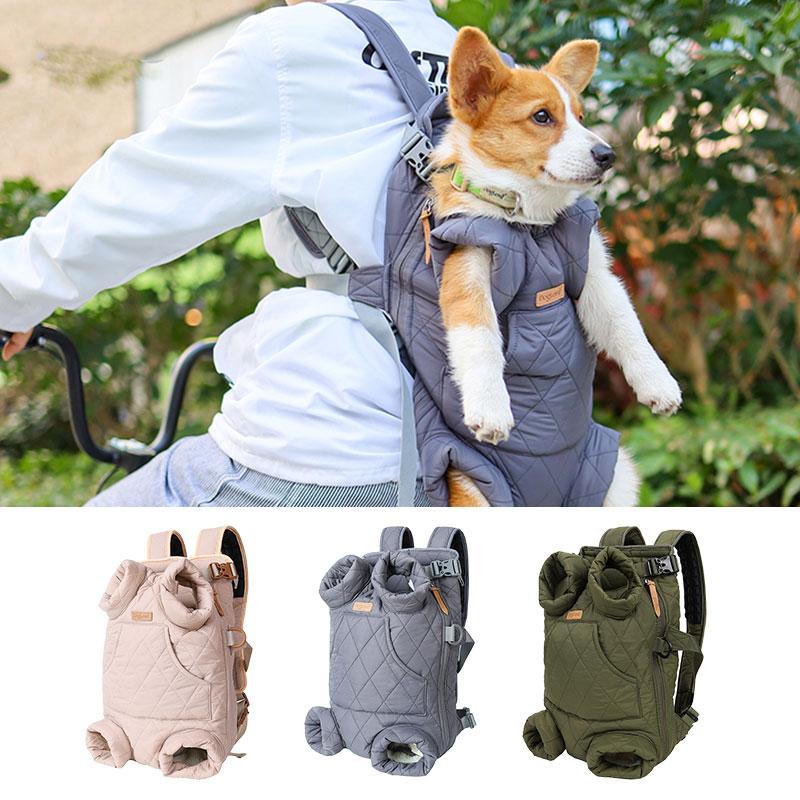 Дизайнерский рюкзак-переноска для собак, зимняя теплая сумка-переноска для домашних животных, комфортная дорожная сумка, регулируемая для маленьких и средних домашних животных, уличные аксессуары