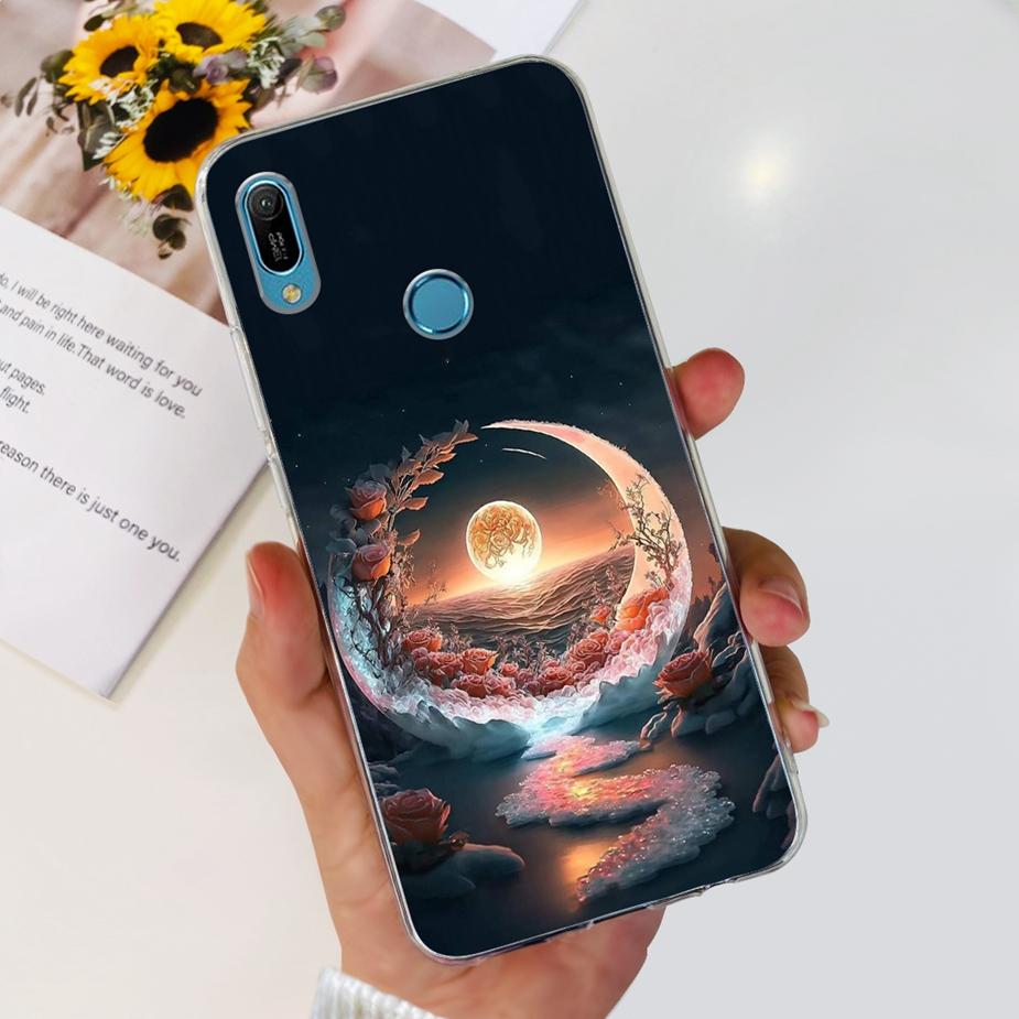 Чехол для Huawei Y6 2019 Y6 Prime 2019 Модный расписной чехол Прозрачный силиконовый чехол для телефона Для Huawei Y6s 2019 Y6 Pro 2019 Мягкий чехол