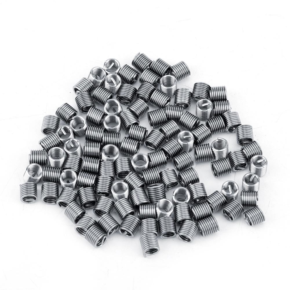 100шт M4 Нержавеющая сталь SS304 Витые вставки со спиральной резьбой