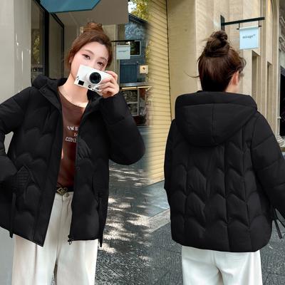 Новая зимняя хлопковая куртка, Хлопковая куртка, Универсальная свободная и стильная приталенная хлопковая куртка с капюшоном, Простая женская куртка