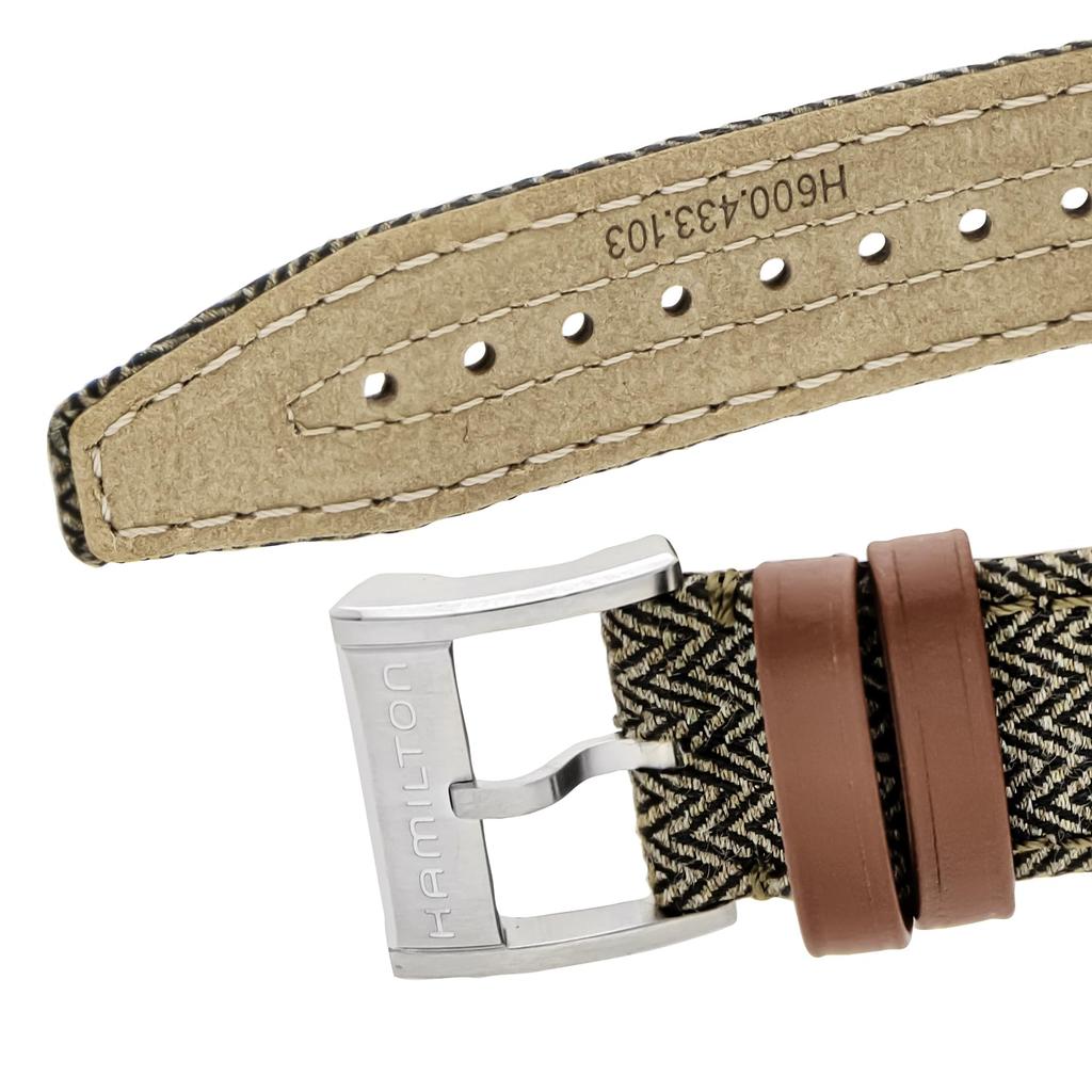 Часы Broadway Day Date Quartz Broadway Серебряный циферблат Нержавеющая сталь Сапфировое стекло Кварцевые водонепроницаемые 5 ATM 40MM Swiss Watch H43311985 Хаки