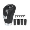 Universal 5-Speed PU Leather Auto Car Gear Lever Shifter Manual Stick Shift Knob Black