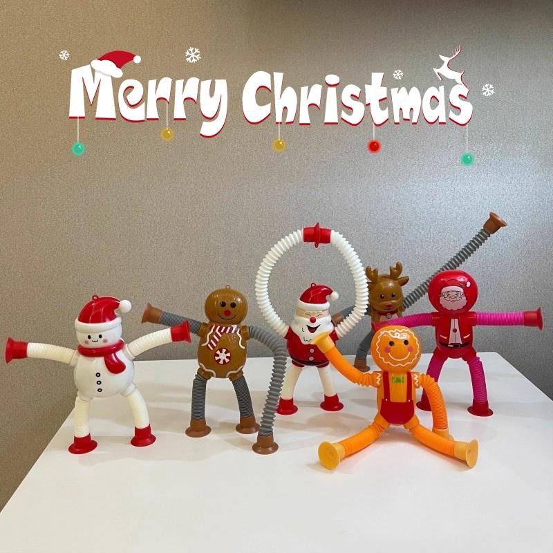 Подвесное украшение на елку Телескопический лось Снеговик Дед Мороз Рождественские украшения 2025 Настольное украшение Рождественский домашний декор