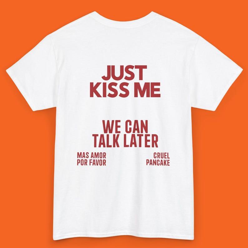 Рубашки JUST KISS ME Мы можем поговорить об этом позже, Вдохновляющие унисекс футболки для психического здоровья, Позитивные футболки, Подарки для женщин и мужчин