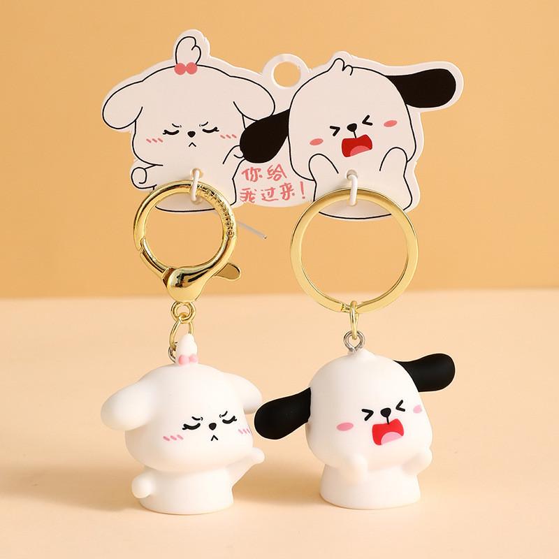 Adorable Cartoon Capybara Couple Keychain Cute Pvc Bag Pendant Ideal Gift For Couples