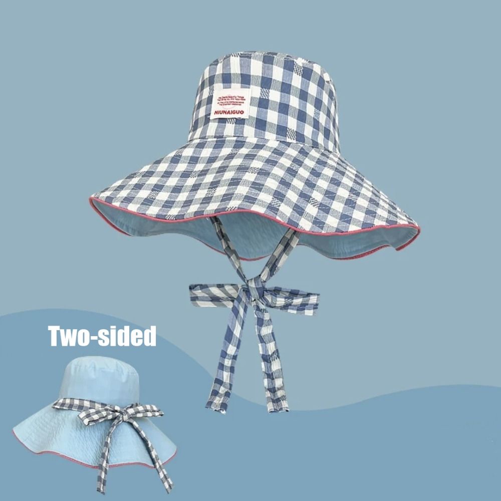 Шляпа рыбака для походов с широкими полями, солнцезащитная, клетчатая, кепка для походов, модная шляпа от солнца на шнурке, мужская