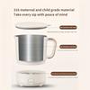 Euro 1pc Multifunctional 304 Stainless Steel Folding Electric Cooking Pot Travel Portable Cooking Pot Stainless Steel Electric Cooking Pot
