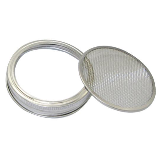 Банка с широким горлом 70/86 мм, крышка для проращивания, крышка для выращивания ростков фасоли из нержавеющей стали, банка для проращивания бобов мунг, сетчатая крышка-сито