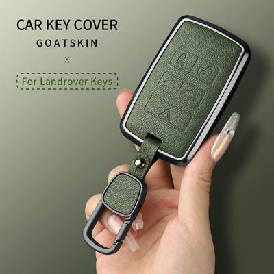 Металлический и кожаный чехол-кожух для автомобильного ключа Land Rover Range Rover Discovery Evoque Sport Velar Защитный корпус для ключа Аксессуары