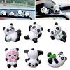 Car Cute Panda Ornaments Center Console Navigator Screen Interior Decoration Animal Navigation Decoration For Computer Display