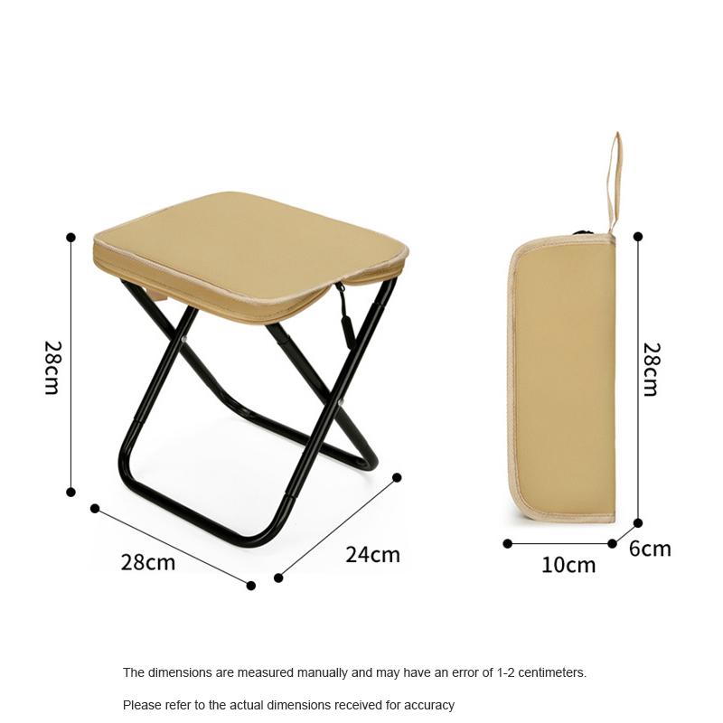 Portable Lightweight Outdoor Folding Chair Sturdy Durable Fishing Stool Picnic Camping Stool Folding Travel Seat for Hiking
