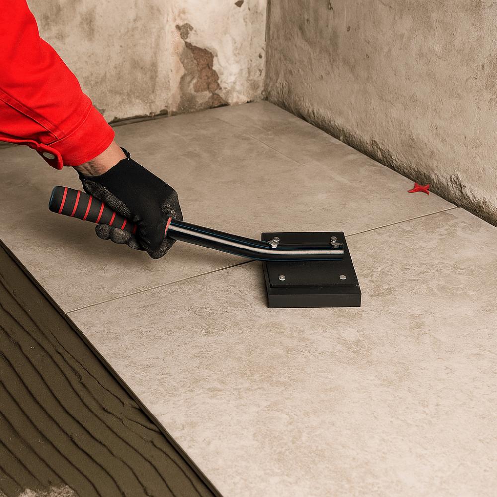 Ergonomic Handle Tapping Block Rubber Head Tile Clapper Efficient Mallet  Ceramic Tiles