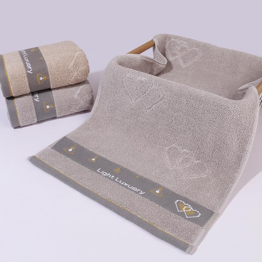 Гаоян Толстое Мягкое Водопоглощающее Полотенце из Чистого Хлопка, Однотонное, Взрослая Салфетка для Лица