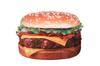 [CosMisty] Cosplay Event Costume Hamburger Costume Funny Kigurumi Costume Bread Cheeseburger Food Halloween (Hamburger)