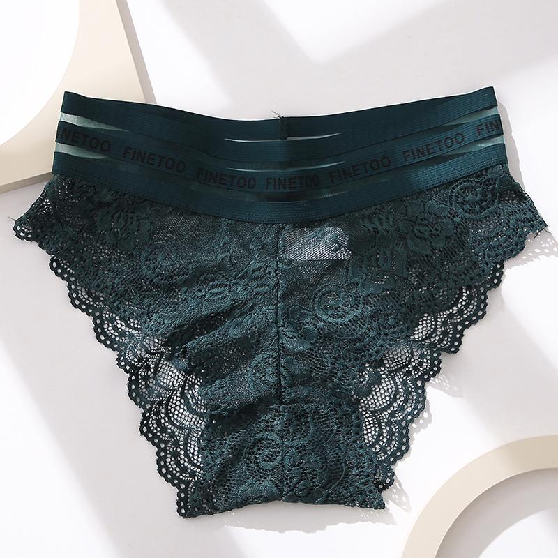 1PC/Set L-XXL Floral Lace Women Panties High Waist Sexy Lace Underwear Woman Letter Lingerie Female Seamless Briefs
