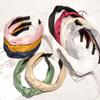 Fashion Women's And Girls Headbands Soft Satin Hairbands with Center Knot for Ladies Hair Hoops Accessory