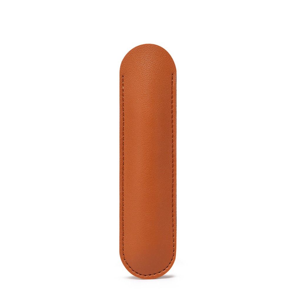 Half Open Pen Protective Bag PU Leather Pen Sleeve Pouch Leather Pen Bag Scrapbook Crafts