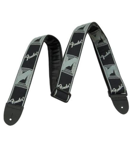 Fender USA Monogrammed Straps (Fender) 2” (Black/Light Gray/Dark Gray)