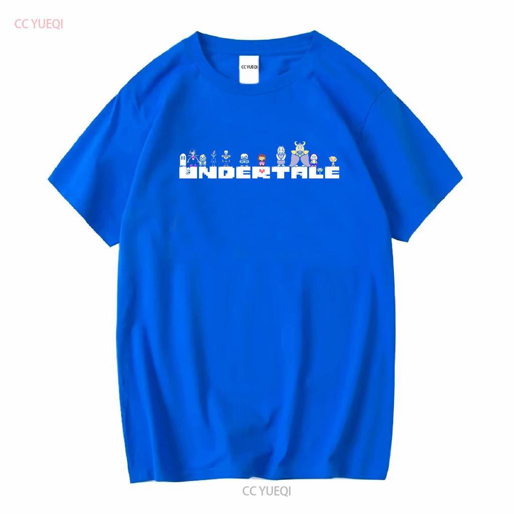 Undertale Все Фигуры Логотип Рпг Игра Санс Азриэль Папирус Фриск Унисекс Футболка Винтажная Стирка Дизайнерская Одежда Унисекс
