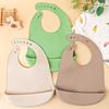 3pcs Waterproof Baby Bibs Baby Stuff Cute Kids Cartoon Bib Girl Boy Adjustable Soft Silicone Bib Baby Feeding Stuff