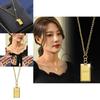 Elegant Gold-plated Titanium Steel Clavicle Chain Necklace For Trendy Women