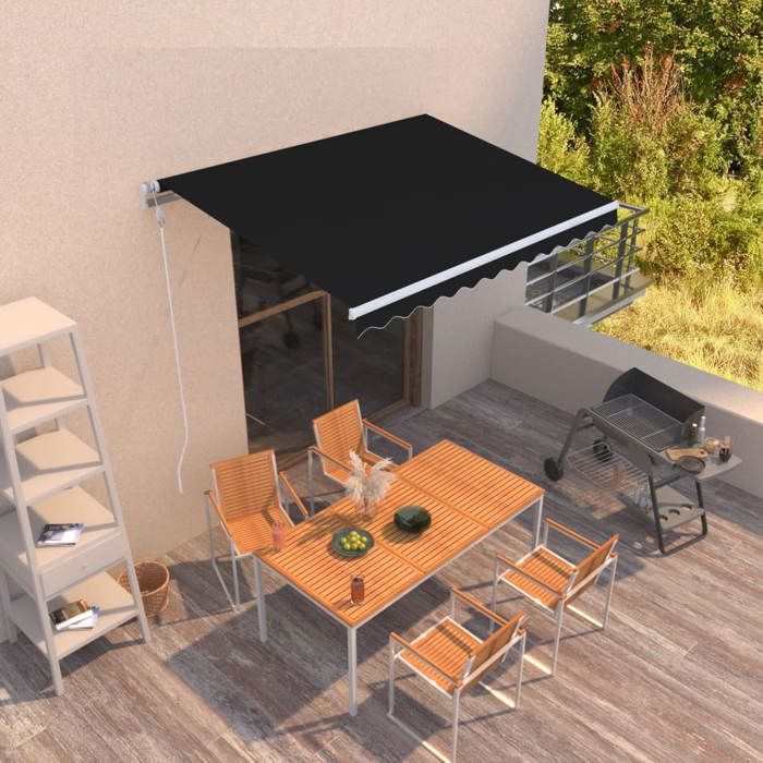 Maison Exclusive - Auvent rétractable automatique 300x250 cm Anthracite