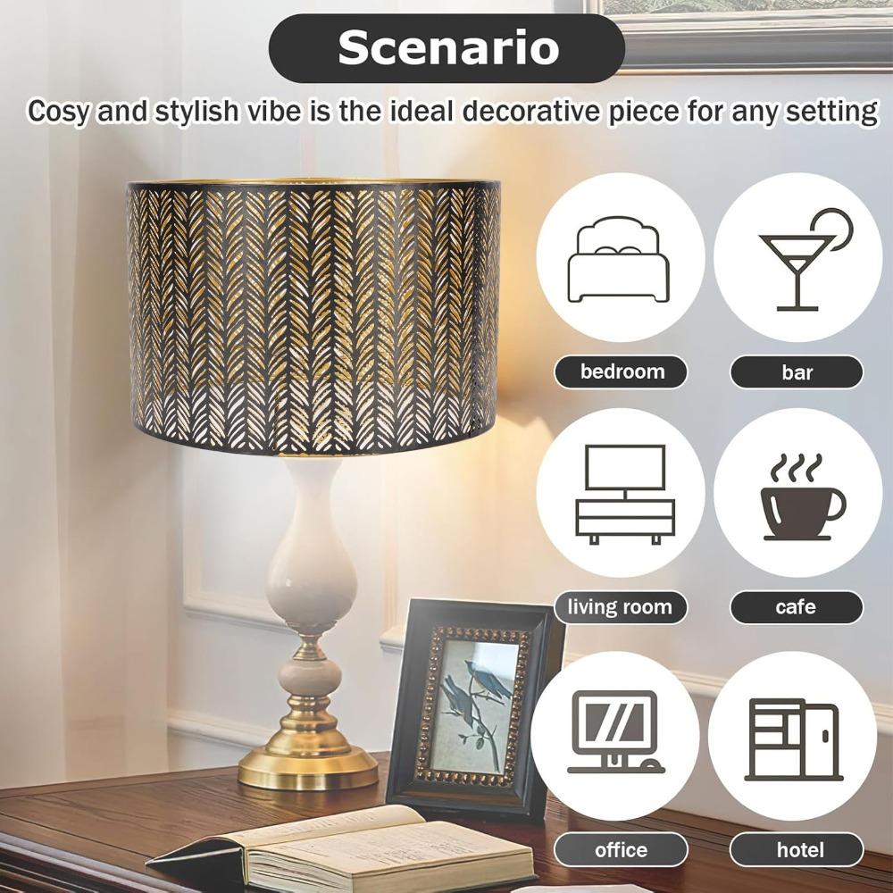 Medium Size Lamp Cover Iron Chandelier Lamp Shades Modern Lampshade  Table Lamp