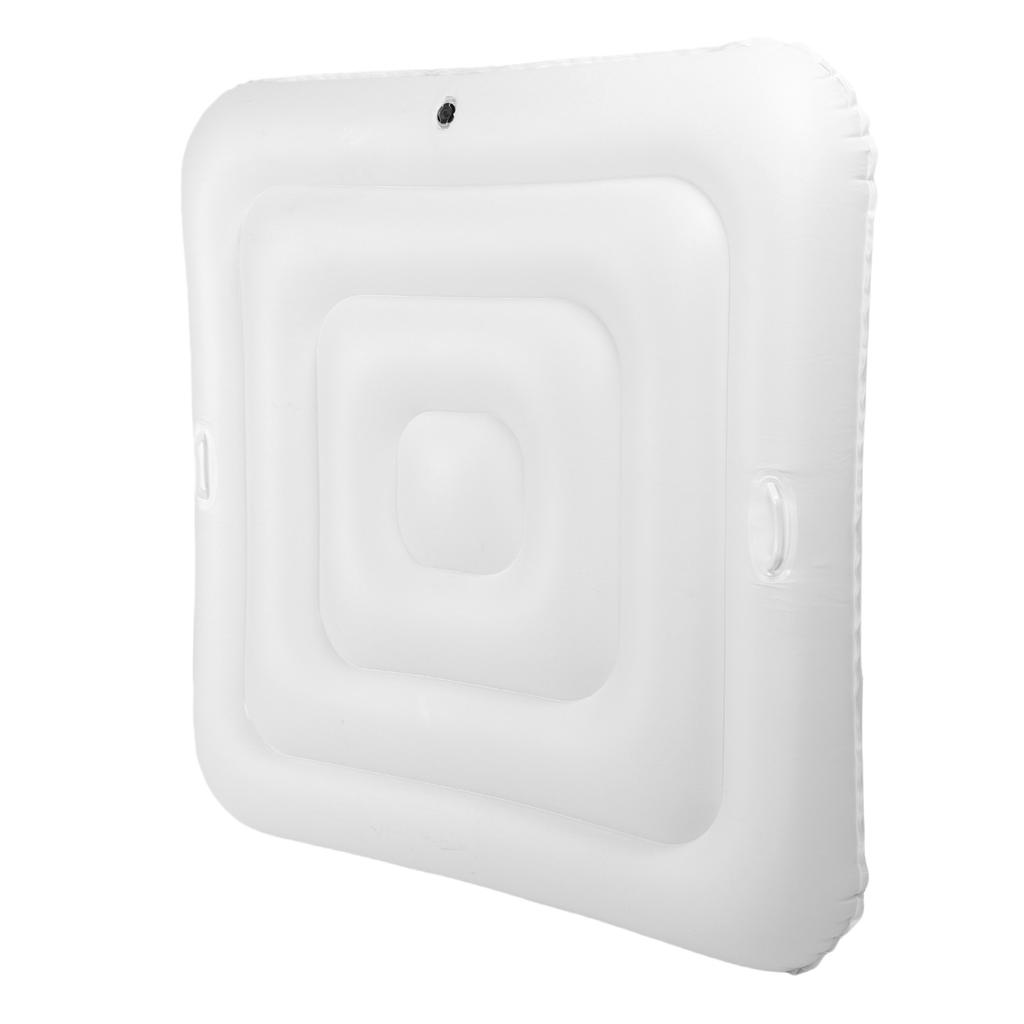 130cm Inflatable Swimming Pool Cover Outdoor Spa Pool Cover Dust Proof PVC Square Pool Protector