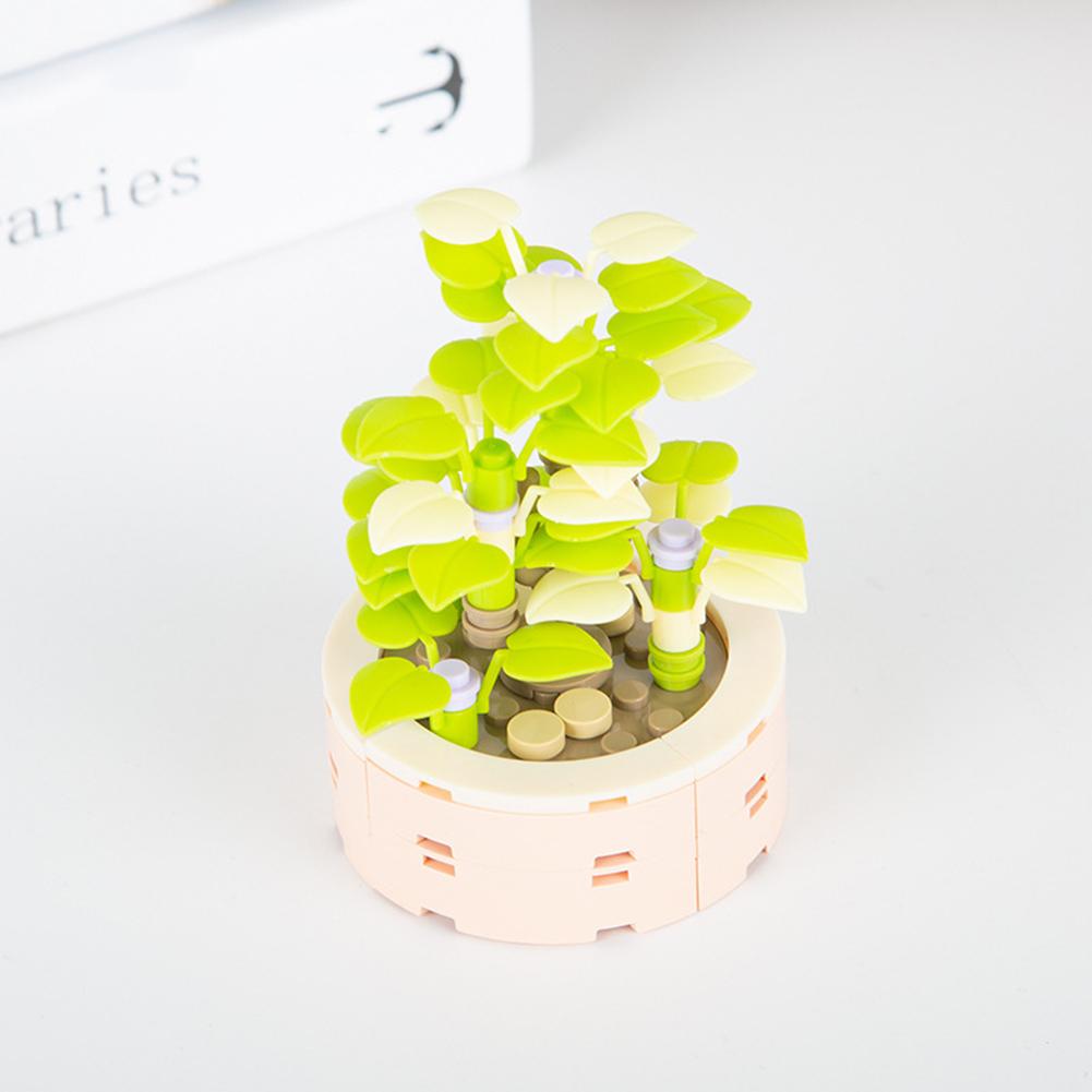 Compatible For Building Blocks Bouquet Diy Small Particles Mini Flower Potted Model Romantic Table Ornaments