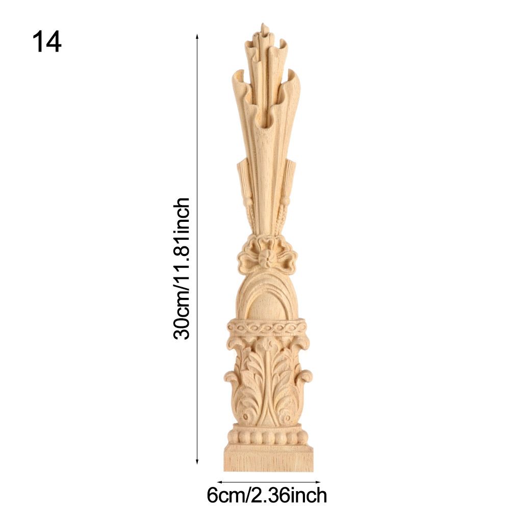 Style Decoration Crafts Vintage Wood Carved Cabinet Seat Feets Furniture Foot Legs Home Decor