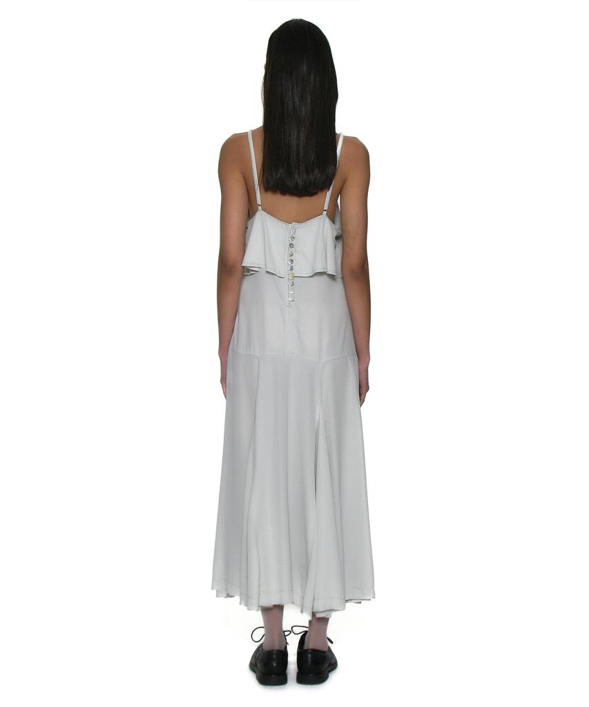 Partimento Woman Ruffle Lace Trim Flare Slip Dress_Mint