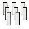 8 шт. HEPA-фильтр Белый пластик Аксессуары для робота-пылесоса для Dreame L10S Ultra X10 S10 S10 Pro S20 Запасные части для робота-пылесоса