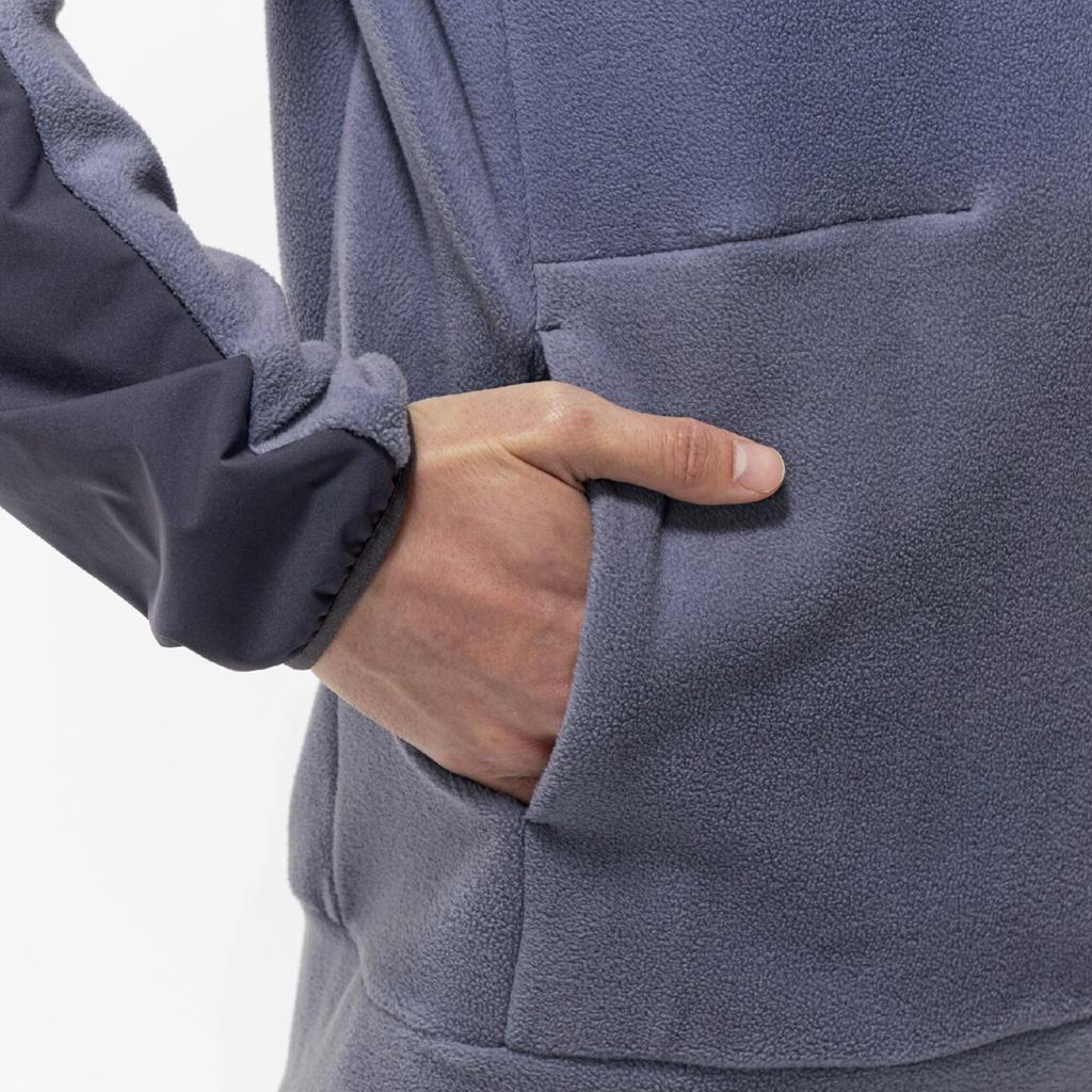 Mizuno Proof Fleece Crew Training Granite Size 32MCC559 Men's Water-Repellent Wear, Gray, L,