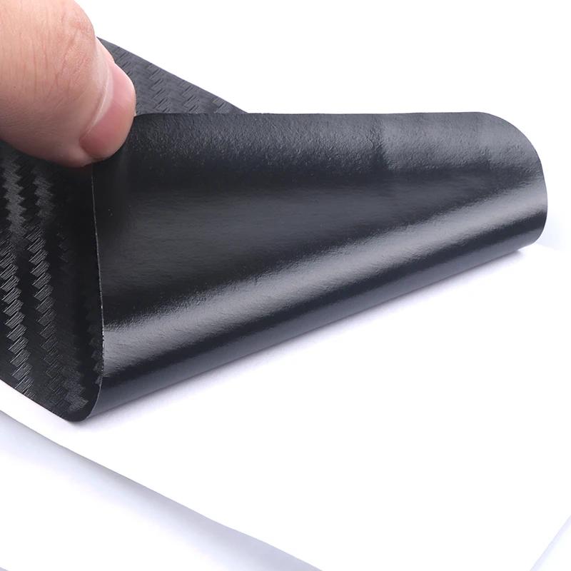 Carbon Fiber Car Door Sill Protector Stickers for Mitsubishi Outlander Lancer Pajero ASX Exterior Plate Guard