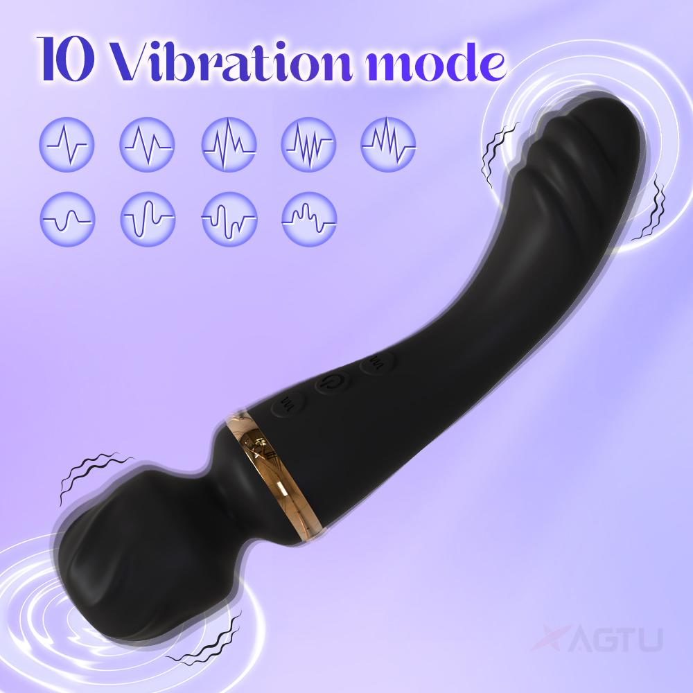 AV Вибратор G Spot Magic Wand Стимулятор клитора Сильная вибрация Мощные дилдо 10 режимов Массажер Взрослые секс-игрушки для женщин