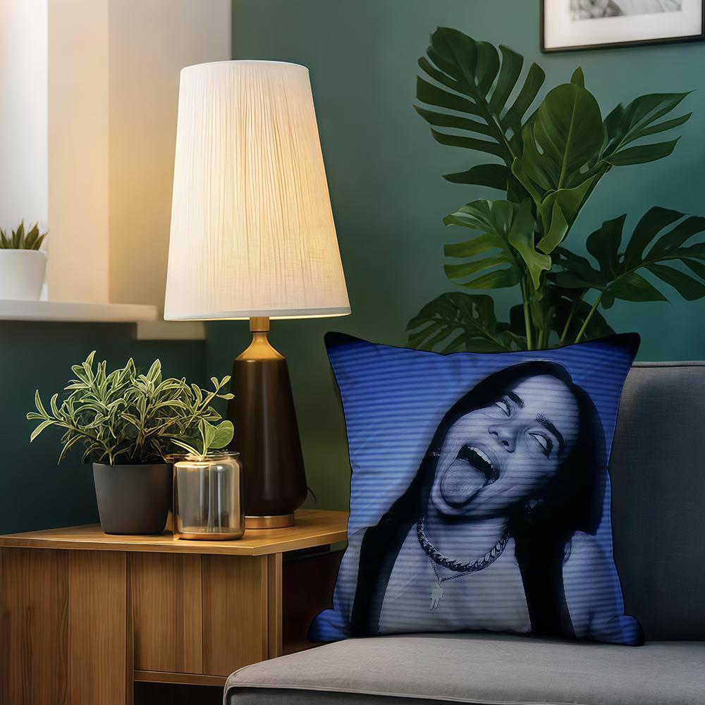 Певец B-Билли Айлиш-Eilish-ES наволочка для подушки Дом Постельное белье Диван Гостиная Наволочка Простая Мягкая для кожи Чехол на подушку Подарок на вечеринку