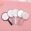 Handheld Small Mirror DIY Circular Mirror Portable Makeup Mirror Creative Cute Portable Handle Mirror