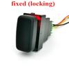 1PC Red LED Light Car DRL Radar Power On Off Fan Switch Button with wire For Mitsubishi Outlander 06-12 Pajero Lancer