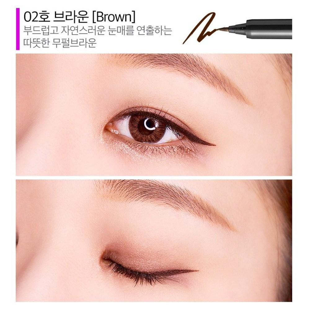 J.Mu 1+1 тушь для ресниц с эффектом неразмазывания + подводка для глаз, подкручивающая тушь + карандаш черного цвета, 1 шт.