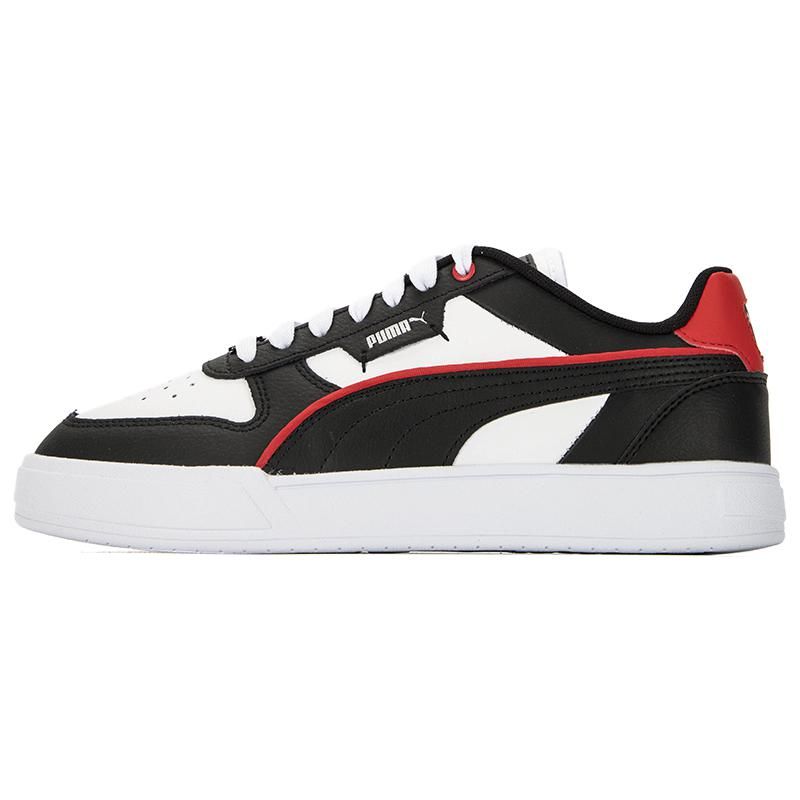 Puma Caven Dime Кроссовки из синтетической кожи с низким верхом Унисекс Кроссовки Белый Черный Красный 384953-16