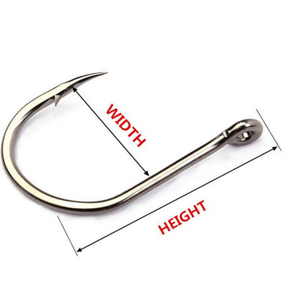 100PCS/SET Sharp Carbon Steel Barb Fishook Fishing Hooks Fish Bait Durable Head