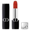 Помада Rouge Dior 777 Lucky Матовая Вельветовая Сатиновый финиш 1.5 г Яркая Оранжево-красная помада