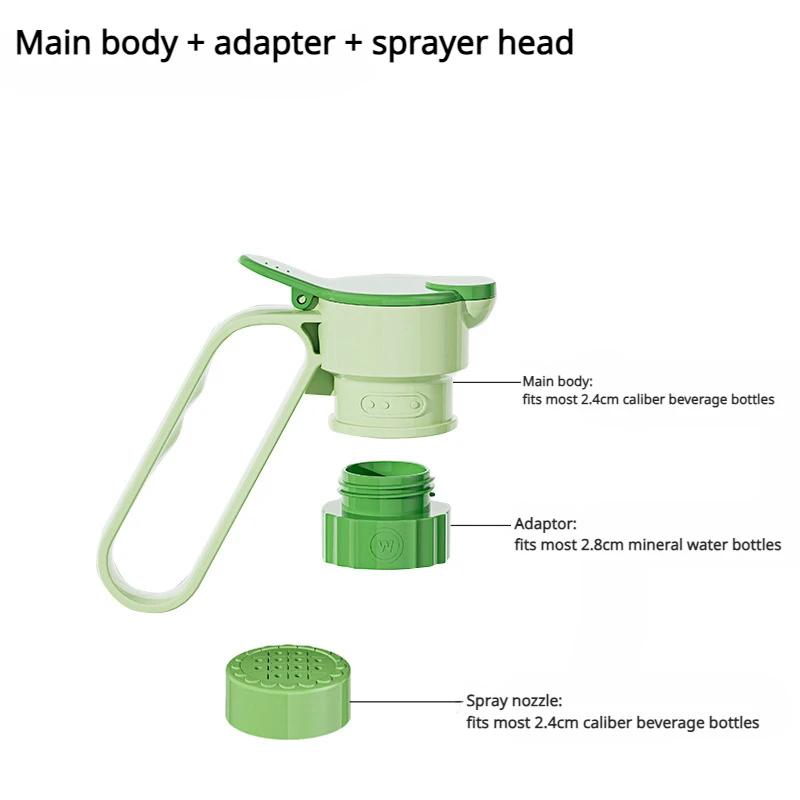 1 шт. Крышка для бутылки с водой Холодногерметичная крышка для чайника с напитками Дефлектор для бутылки Дефлектор для бутылки с ручкой Портативные крышки для бутылок с напитками и маслом