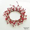 Red Fruit Christmas Vine & Ornament for Window Display
